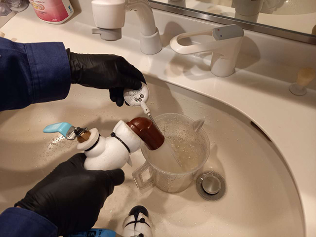 給水・給湯管洗浄工事