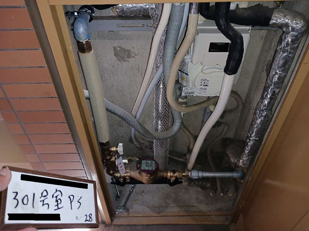共用部給水管更新工事