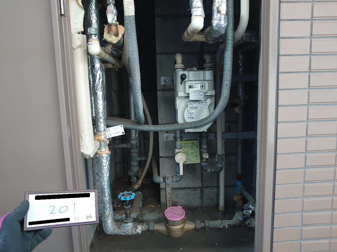 量水器廻り更新工事