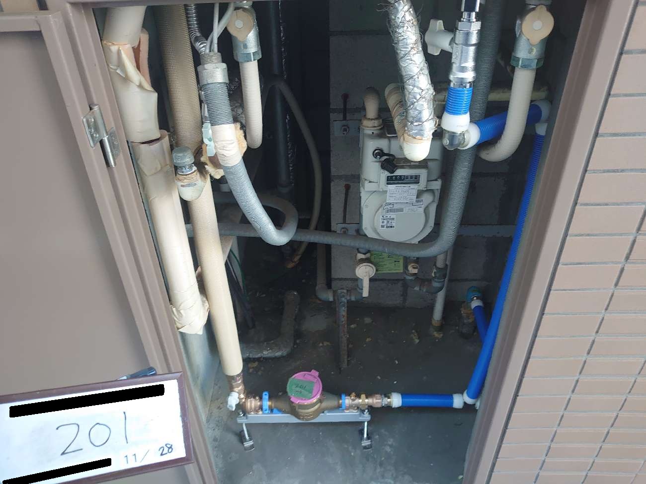 量水器廻り更新工事